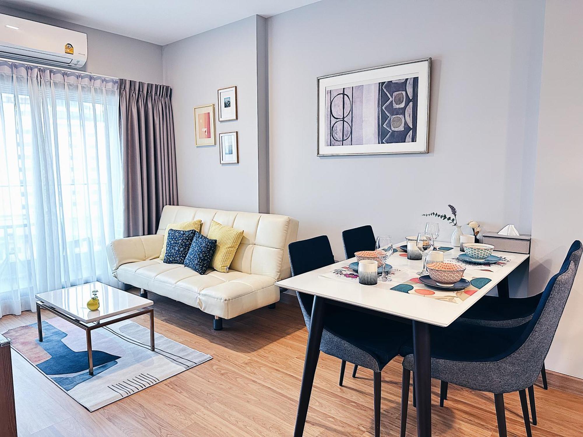 New & Cozy 2 Bedroom @ The Astra Sky River Chiang Mai Dış mekan fotoğraf